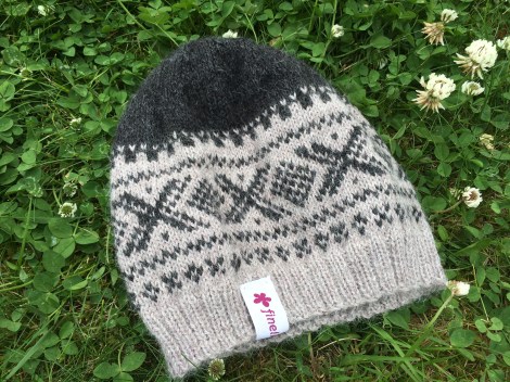 strikkelue i Mariusmønster