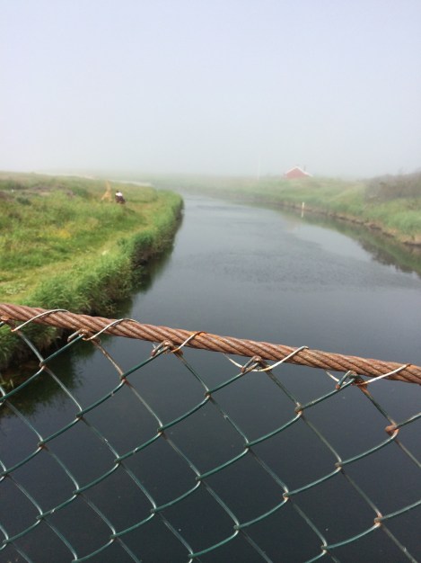 Bilde fra broe på Bore